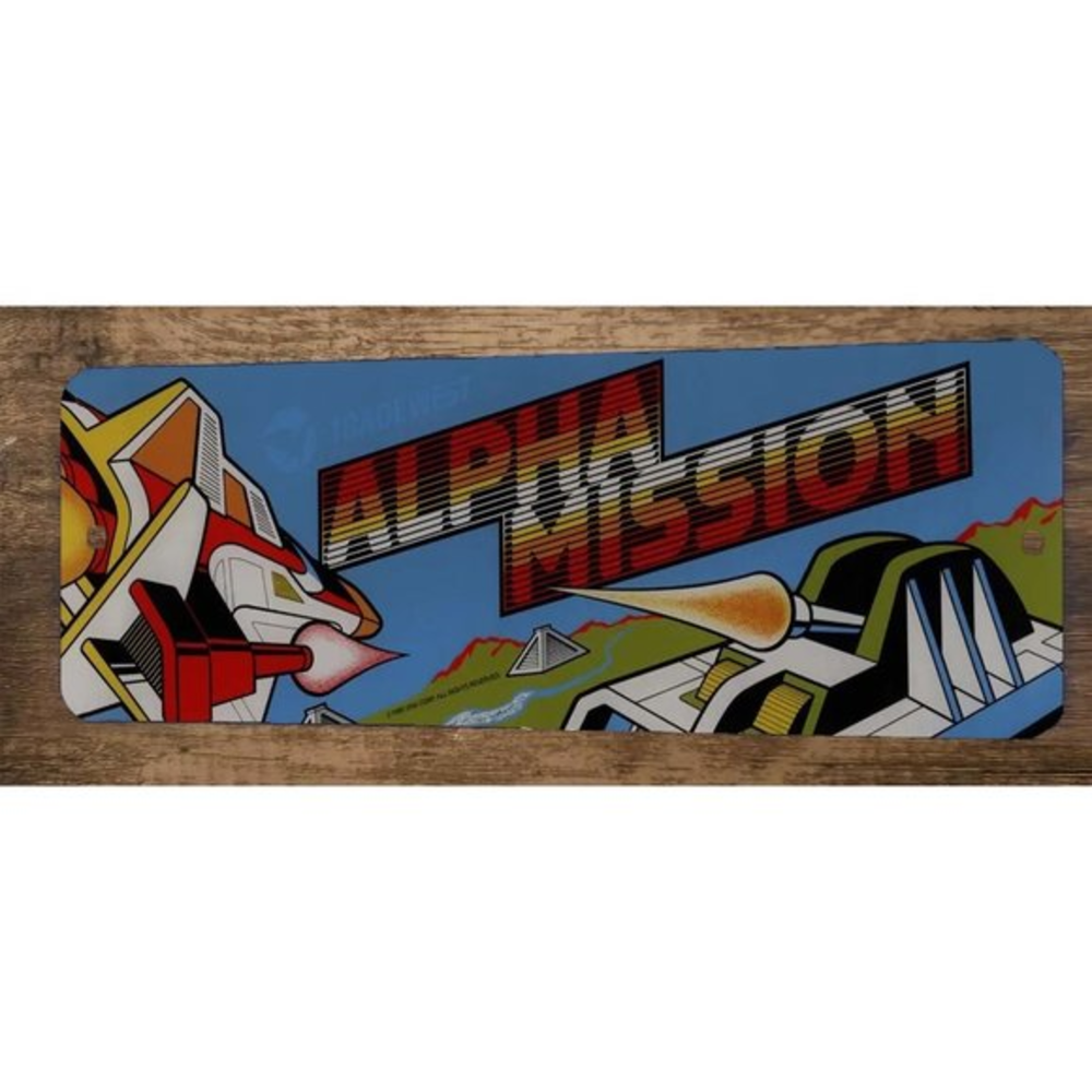 Alpha Mission‎ Arcade x12 Metal Wall Video Game Marquee Banner Sign